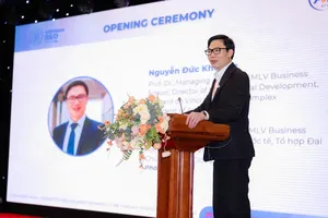 Professor Dr. Nguyen Duc Khuong, Chairman of AVSE Global, speaks at the Vietnam R&D Forum 2025, (Photo: SGGP)